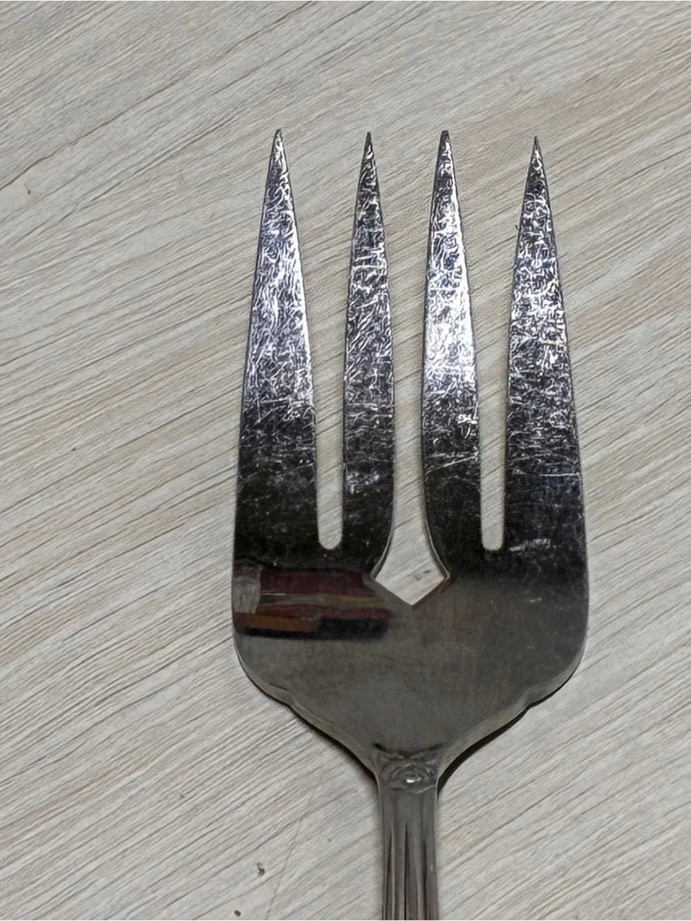 Vintage Versailles MSI Japan Stainless Ornate Floral Serving Fork Flatware